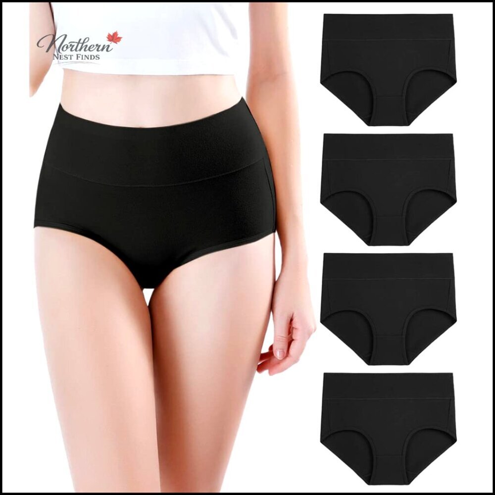 High Waist Modal Viscose Underwear Soft Breathable Full Brief Panties